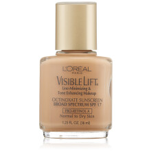 L'oreal Visible Lift Line-Minimizing e il tono che aumentano il tono Normale/secca pelle Golden Beige 1.25-fluid oncia