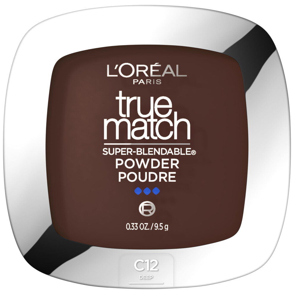 L’oréal Paris L'oreal Paris True Match Super Blendable Oil Free Powder Foundation C12 Deep 0.33 Oz