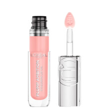 L'Oreal Paris Paradise Plump Ambition Hyaluron Lip Oil 24 HR Lbepleje med Hyaluronsyre Volumiserende lbemakeup med glaslignende glans Milky Nu