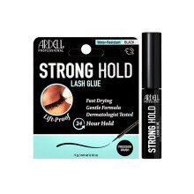 Ardell Strong Hold Lash Glue Black Professioneller wasserfester Wimpernkleber fr Streifenwimpern mit Przisionsbrste, schnell trocknende, 24-Stun