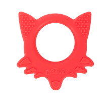 Dr. Brown's Flexees Friends Orange Fox Soft 100% Silicone Baby Teether BPA Free 3m+