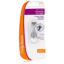 Sally Hansen Skönhetsverktyg, Clip N' Catch-Control Grip Nagelklippare med Fångare, 1 Styck (Pack om 1)
