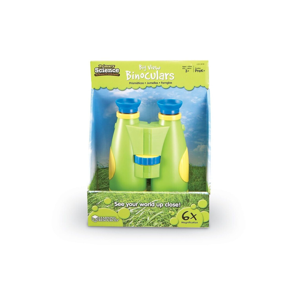 Learning Resources Primary Science Big View Binoculars - 1 Piece  Ages 3+ Binoculars for Toddlers and Kids  Science Exploration Toys for Kids