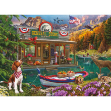 Buffalo Games - Lena - Country Life - Floating Country Store - 1000 Piece Jigsaw Puzzle for Adults - Challenging Puzzle Perfect for Game Nights -