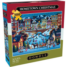 Buffalo Games - Dowdle - Hometown Christmas - 1000 Piece Jigsaw Puzzle for Adults -Challenging Puzzle Perfect for Game Nights - Finished Size is