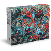 Buffalo Games - Silver Select - Marvel - Spider -Verse - 1000 pezzi puzzle per adulti - puzzle di ricerca perfetta per le serate di gioco - Le dimens