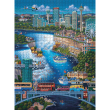 Buffalo Games - Eric Dowdle - Niagara Falls - 1000 Piece Jigsaw Puzzle for Adults -Challenging Puzzle Perfect for Game Nights - Finished Size is