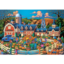Buffalo Games - Dowdle - Harvest Festival - 300 Piece Jigsaw Puzzle for Adults - Challenging Puzzle Perfect for Game Nights - Finished Size is 21