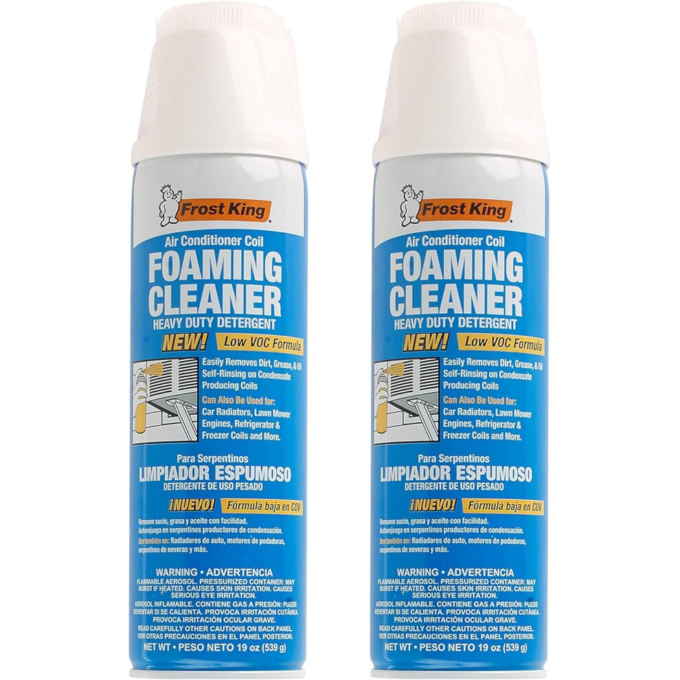 Frost King ACF19 Foam Coil Cleaner  1.18 Pound (Pack of 2)  19 Ounce-image-OPC-PHRDFCT-NEW