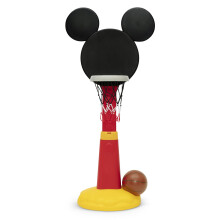 Delta Children Disney Mickey Mouse Basketball Set - Mit Korb, Ball und Pumpe, Rot/Schwarz