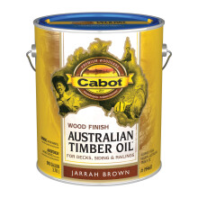 Cabot 140.0019460.007 Australian Timber Oil Water Reducible Stain 1 gal Jarrah Brown