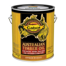 Cabot Australian Timber Oil Wood Stain and Protector Amberwood 1 Gallon