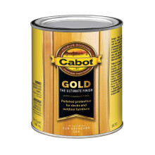 Cabot 140.0003470.005 Guldfinish genomskinlig soldrenad ek satin - 1 kvart