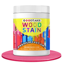 GOODTAKE Roze Rode Houtbeits, Houtverf Poeder voor Levendig Hout, Premium Sneldrogende Donkere Houtbeits