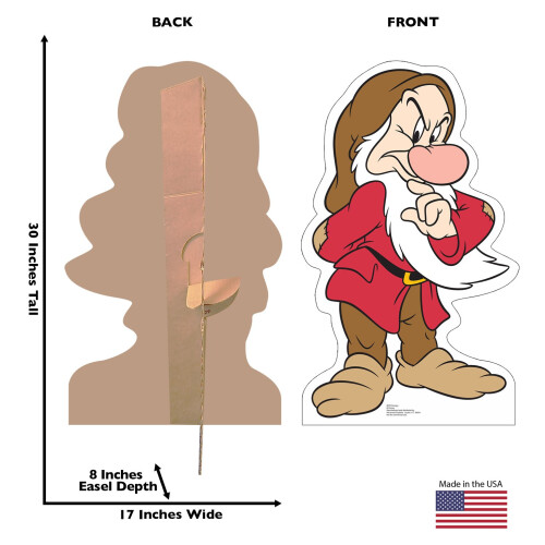 Cardboard People Grumpy Life Size Cutbout Stand -up 1