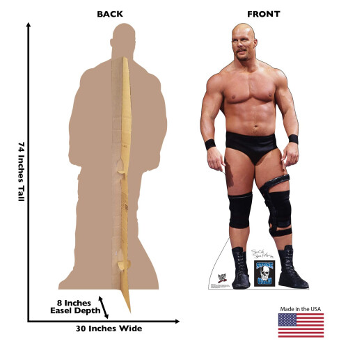 Kartonnen mensen Stone Cold Levensgrote kartonnen uitsparing Standup - WWE 2