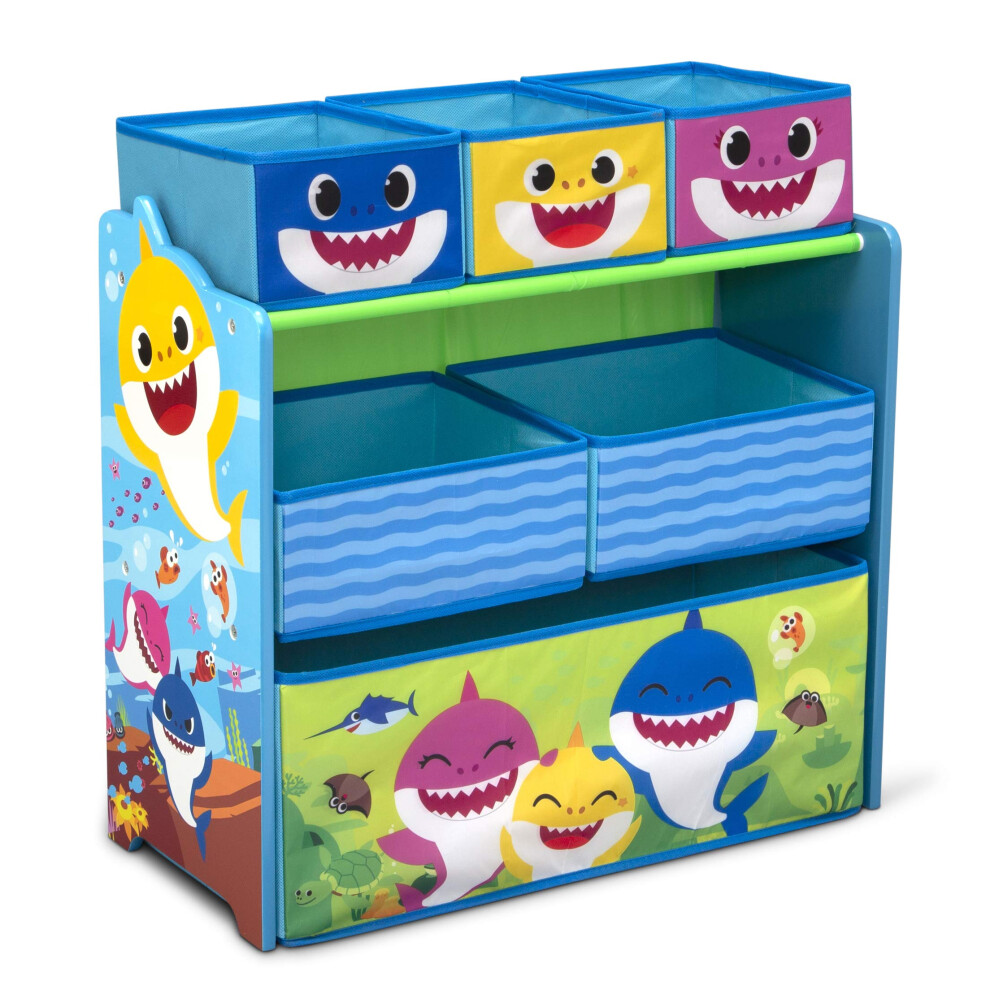 Baby Shark Design & Store 6 Bin Toy Storage Organizer by Delta Children-image-OPC-PHRDFV2-NEW