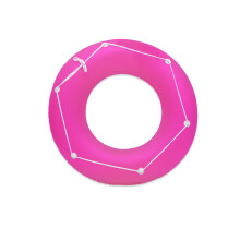 Poolmaster Neon Frost Large Swimming Pool Float Inner Tube, Pink
