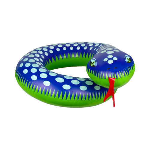Poolmaster Swimming Pool Float Split Pool Ring Snake Green 1