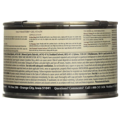 Old Masters 80308 Oliegebaseerde Gelbeits, 1 Pint, Kers, 16 Fl Oz 1