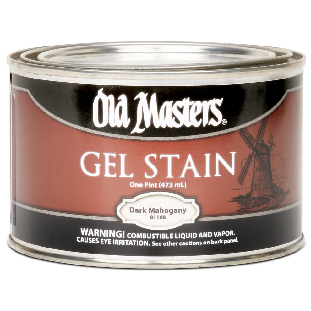 Old Masters 81108 Gel Stain Pint, Dark Mahogany