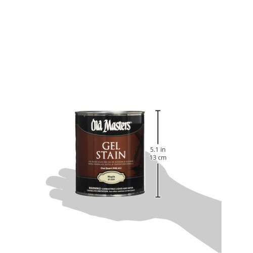 Old Masters 4 pacotes de 1 qt 81204 Maple Oil-Based Gel Stain 2