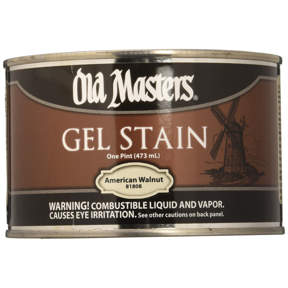 Old Masters 81808 Gel Stain Pint American Walnut