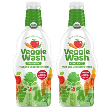 Veggie Wash Organic Fruit and Vegetable Wash Certified Organic Ideal for Cleaning Produce 32 Fluid Ounce Pack of 2