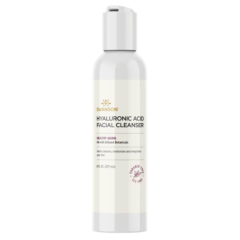 Swanson Hyaluronic Acid Facial Cleanser 8 Fl Ounce (237 Ml) Liquid