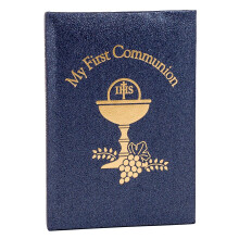 Presentprodukter av Roman Inc. Sacraments Första gemenskapen 5 """" H Deluxe Black/Gold vadderad religiös inspirerande hållbar (3x1x3)