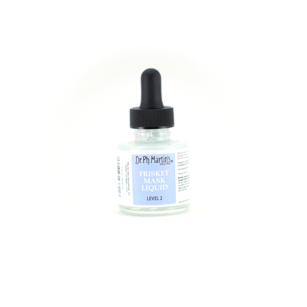 Dr. Ph. Martin's Frisket Liquid (Level 2) Masking Flud 1.0 Oz Clear 090385438017