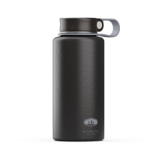 GSI Outdoors Microlite 1000 Twist - Vacuum Insulated Stainless Steel Water Bottle Double Wall Thermal Flask Black 32 Ounces