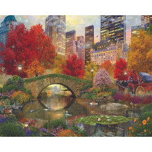 Springboks 1500 bitars pussel Central Park Paradise - Tillverkat i USA