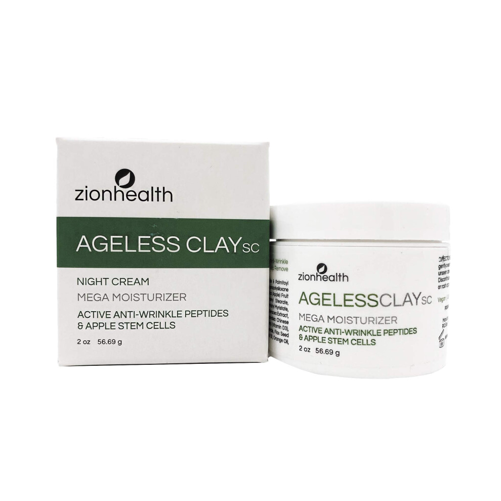 Adama Minerals Cream Ageless Clay Anti Wrinkle -Sc Zion Health 2 Oz