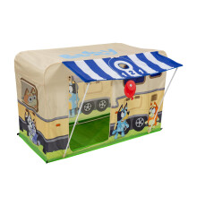 Attivit di campeggio bluey Forte | Giocattolo per bambini al coperto ed esterno per bambini | Include cinque attivit un teatro di marionette e una