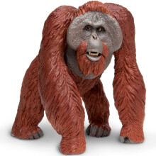 Safari Ltd. Bornean Orangutan Toy Figurine - Detailed 5"""" Plastic Model Figure - Fun Educational Play Toy for Boys Girls & Kids Ages 3+