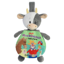 ebba Aurora Educational Story Pals Old Macdonald Baby Stuffed Animal - Bedtime Soft Book - Sensory Development - Multicolor 9 Inches