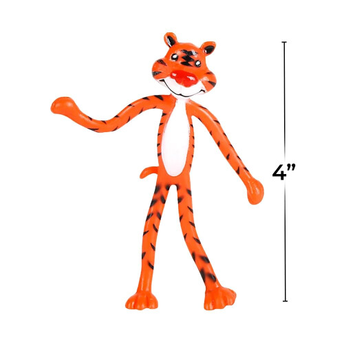 Rhode Island Novelty 4"""""""" Bendable Zoo Animals | 12 Per Order 1