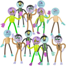 Rhode Island Novelty 3.5 Inch Bendable Zombies One Dozen Per Order