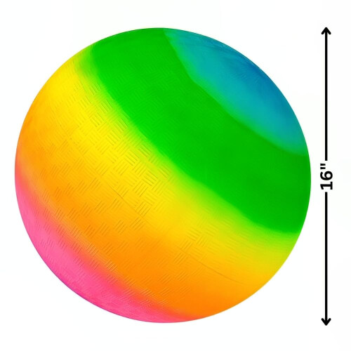 Rhode Island Novelty 16 Inch Rainbow Playground Ball 1