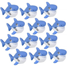 Rhode Island Novelty 2.75 Inch Rubber Water Squirting Sharks One Dozen