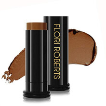 Base Strokes Crème Foundation Stick van Flori Roberts, Volledige Dekking voor Donkere Huidtinten
