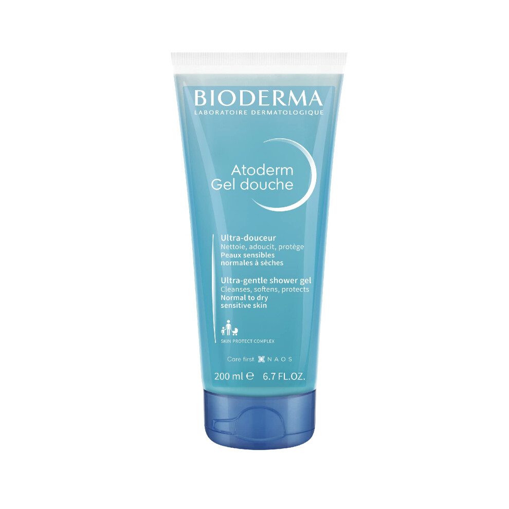 Bioderma Atoderm Shower Gel - Moisturizing Body and Face Wash  6.67 Fl Oz