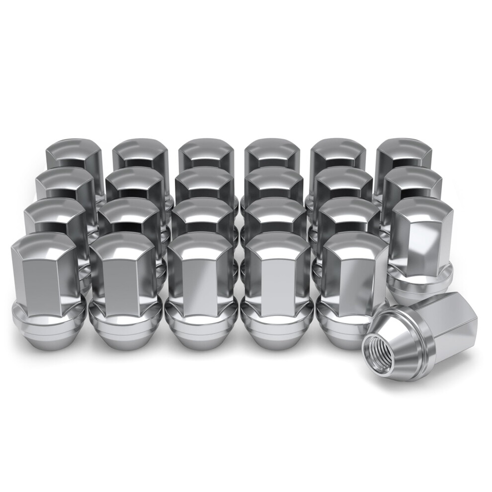 Knight M14x1.5 Solid Piece Factory Style (1.78"""") For Silverado Suburban Tahoe Traverse Sierra Yukon Escalade Xts And Gm New Ev Suv Truc White 097984916175