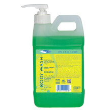 TRISWIM Chlorentfernungs-Krperwaschbehlter 64oz mit Pumpe | Pflege nach dem Schwimmen | Feuchtigkeitsspendende Chlorseife fr Schwimmer und Sportle