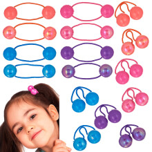 16-delige Ponytail 24MM Ballen Haar Elastieken Collectie Felgekleurde Ponytail Ballen Voor Meisjes