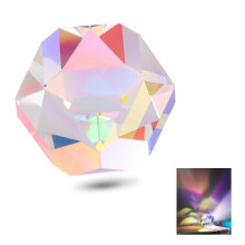 Neewer 20mm K9 Crystal Polyhedron Prism Color HD Optical Glass Cube RGB Dispersion Prism Cube Faceted Optical Prism for Photography Decoratio