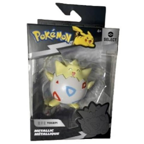 Pokémon Figura de ao de batalha metlica Pokmon Select - Figuras de batalha de 3 polegadas com acabamento metlico especial (Togepi)