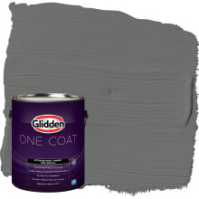 Pintura exterior deslumbrante + imprimacin: gris/arriba en humo una capa plana 1 galn