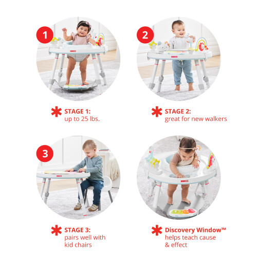 Skip Hop Skip Hop Baby Activity Center: Interactive Play Center with 3-Stage Grow-with-Me Functionality, 4mo+, Silver Lining Cloud 2